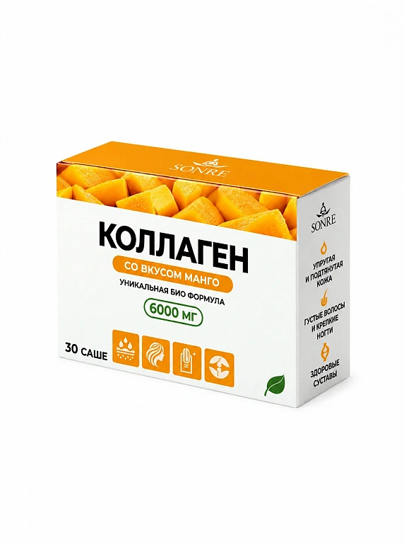 Коллаген со вкусом манго 30 саше - фото 1